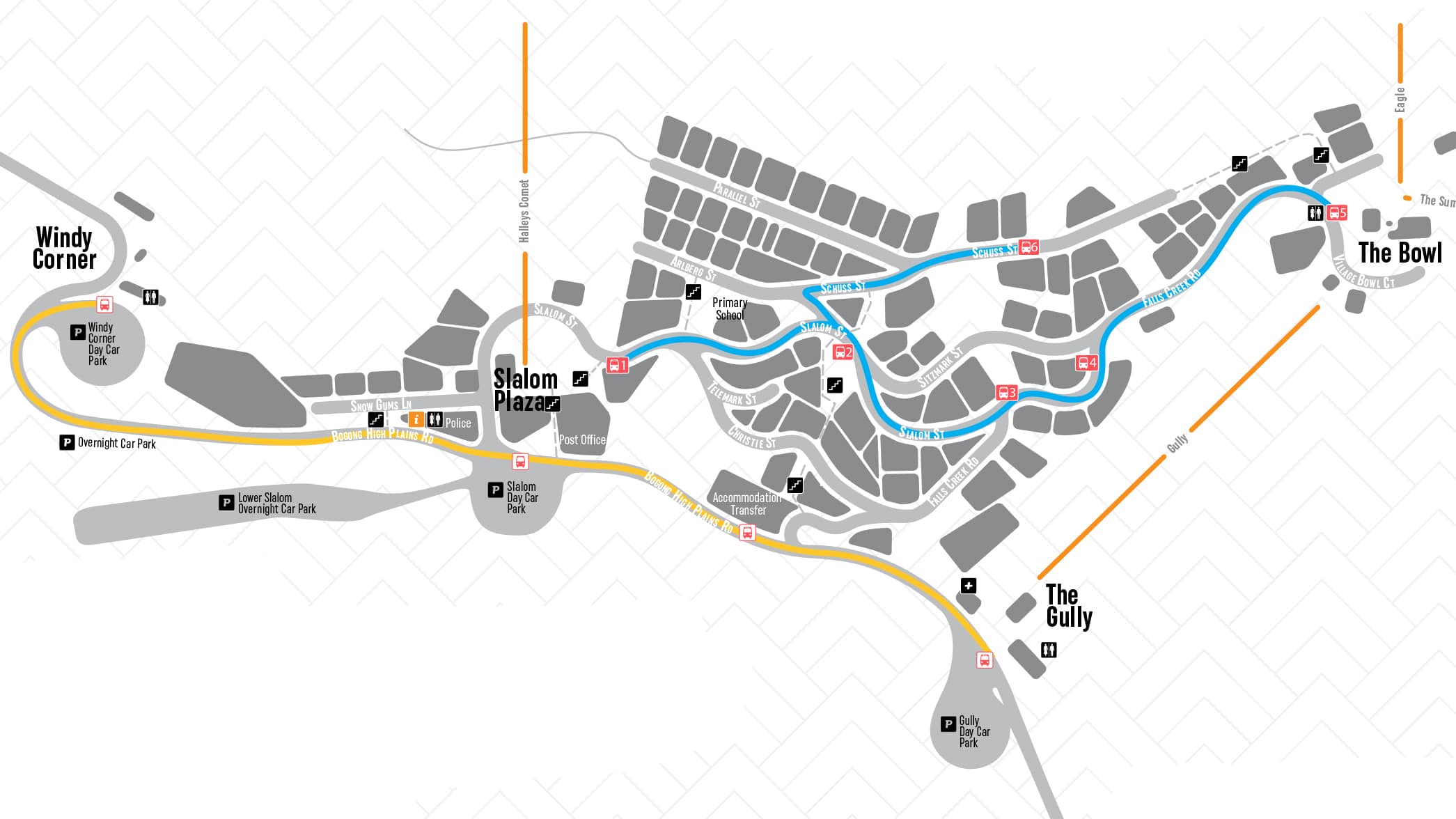 Village Shuttle 2017 Falls Creek Village Shuttle Route