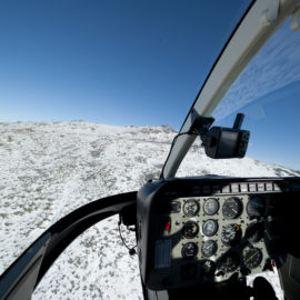 Falls Creek Arrive by Helicopter