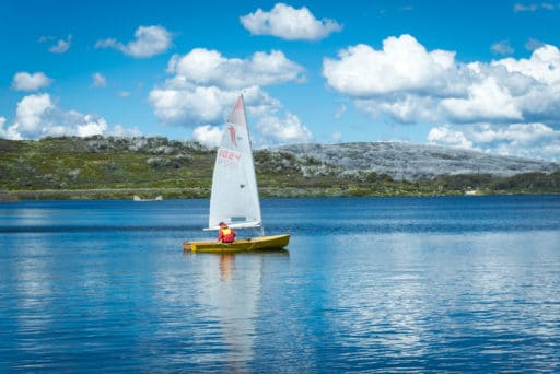 Falls Creek Lake Boat Sailing Falls Creek Lake Boat Sailing