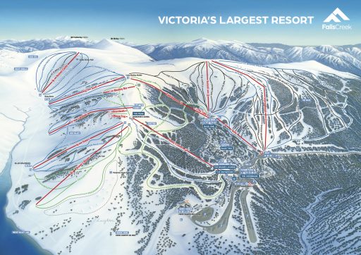 Falls Creek Trail Map Winter