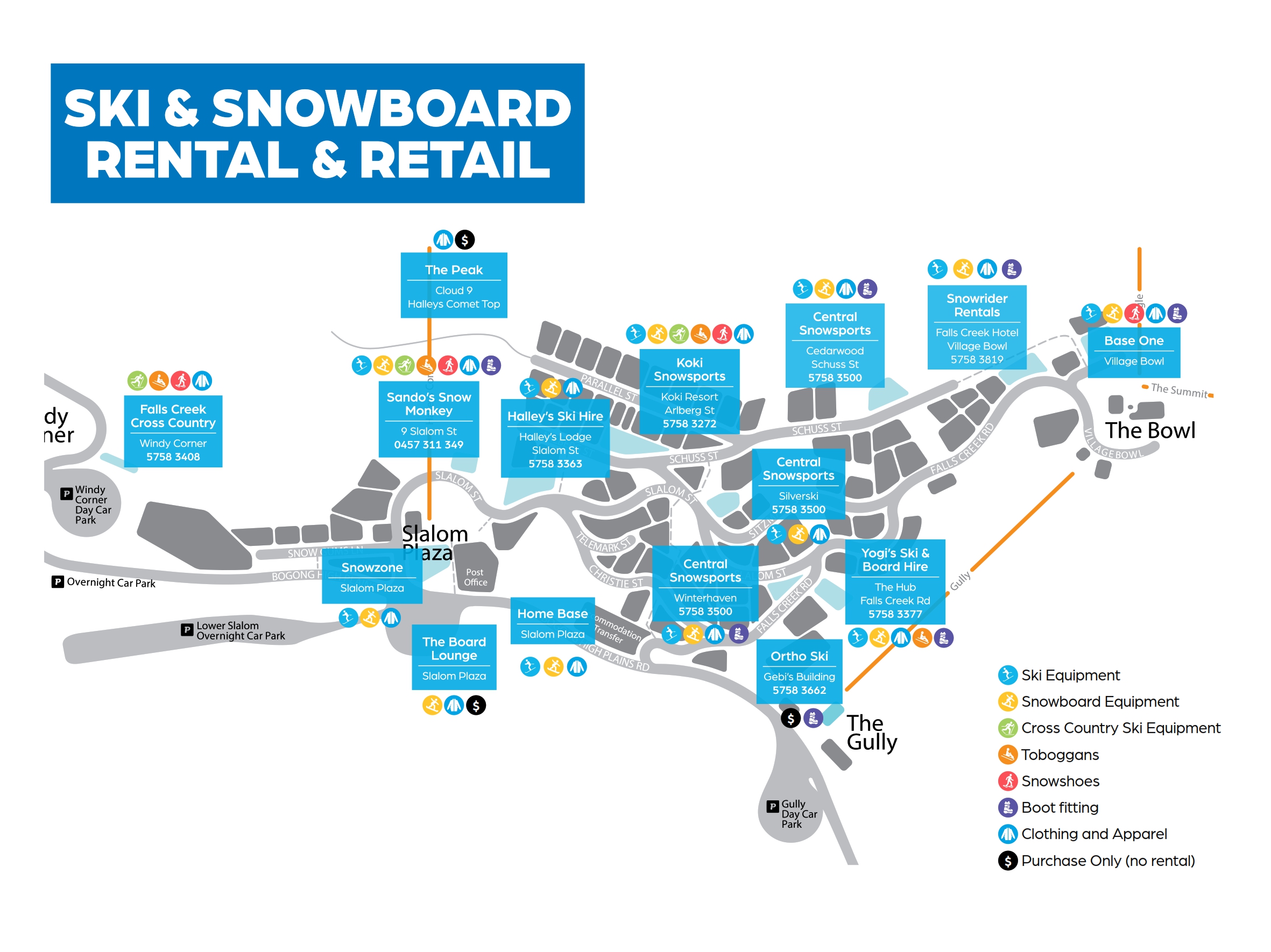 Ski & Snowboard Hire Falls Creek Alpine Resort
