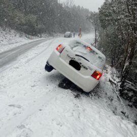 Car in a ditch