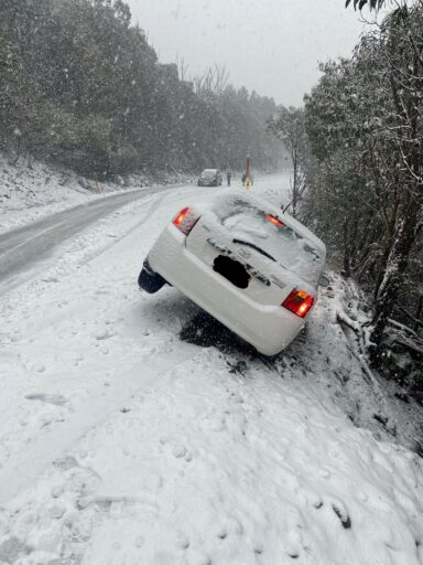 Car in a ditch