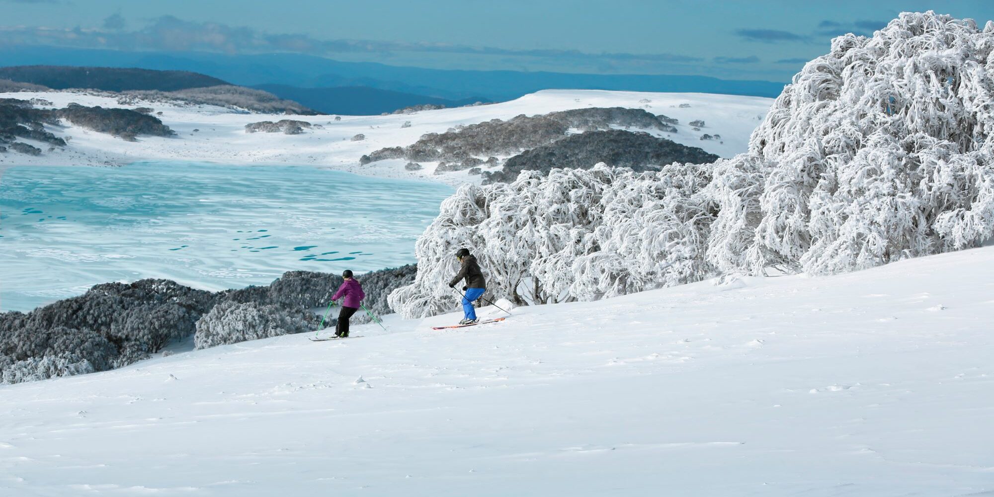 Skiing at Falls Creek with Lake Our Destination Winter